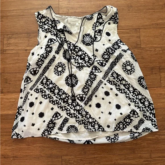 Anthropologie Giuliana Silk Blouse Size 12 - Picture 9 of 9